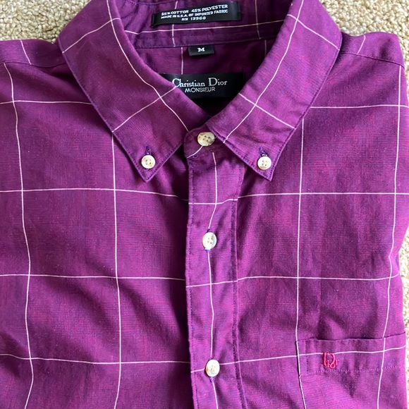 Christian Dior Monsieur Other - Christian Dior Purple Monsieur Long-Sleeved Button Down Shirt Men’s Size Medium